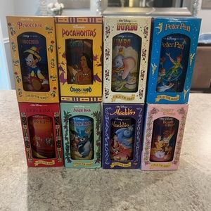 Walt Disney 8 Glass Collector Series